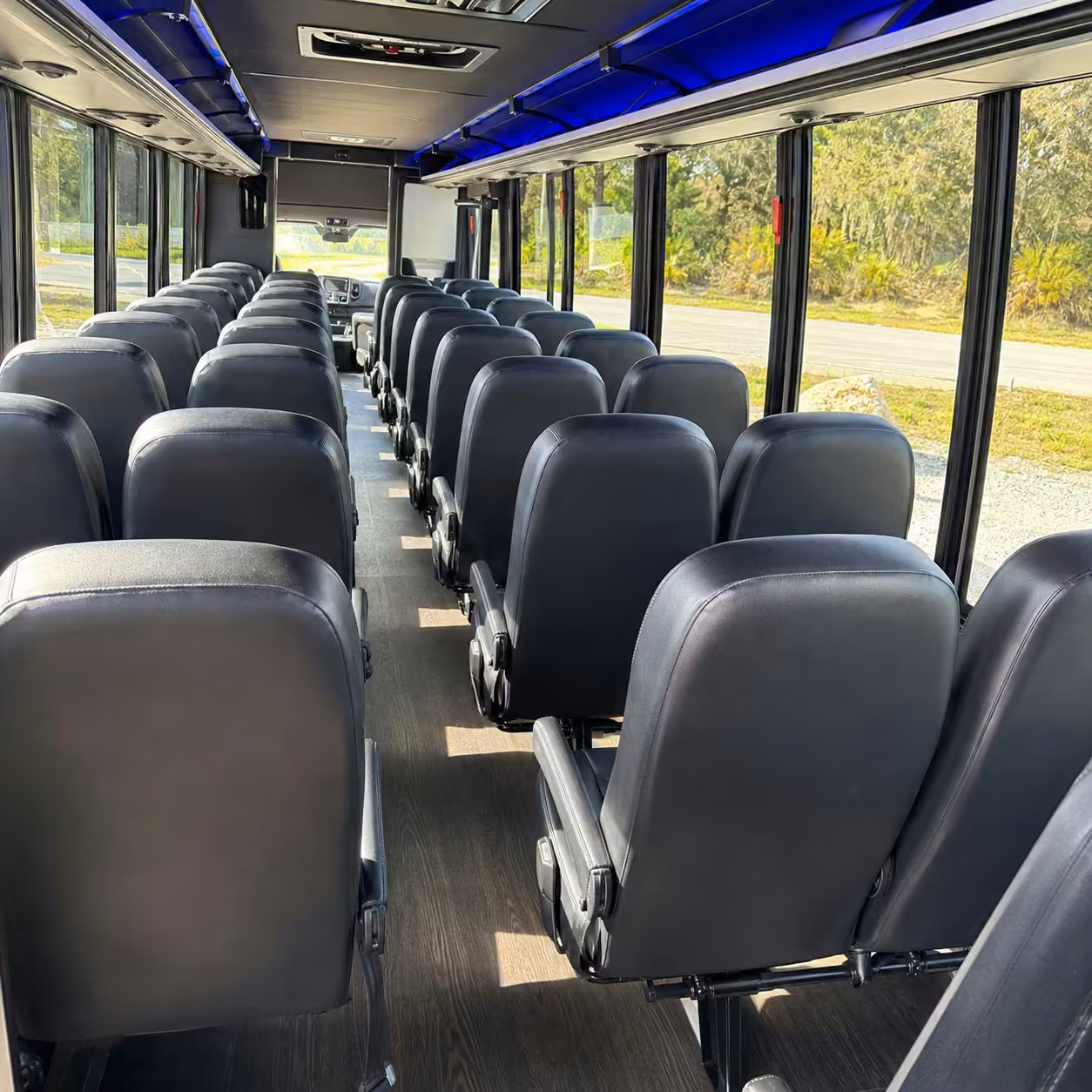 15 35 passenger minibus inside