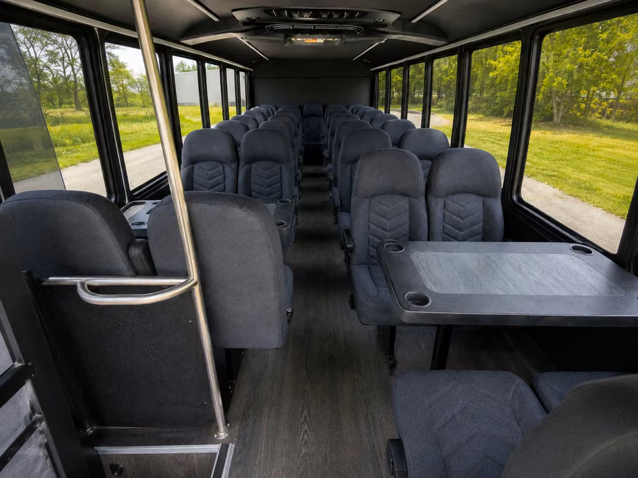 15 35 passenger minibus interior