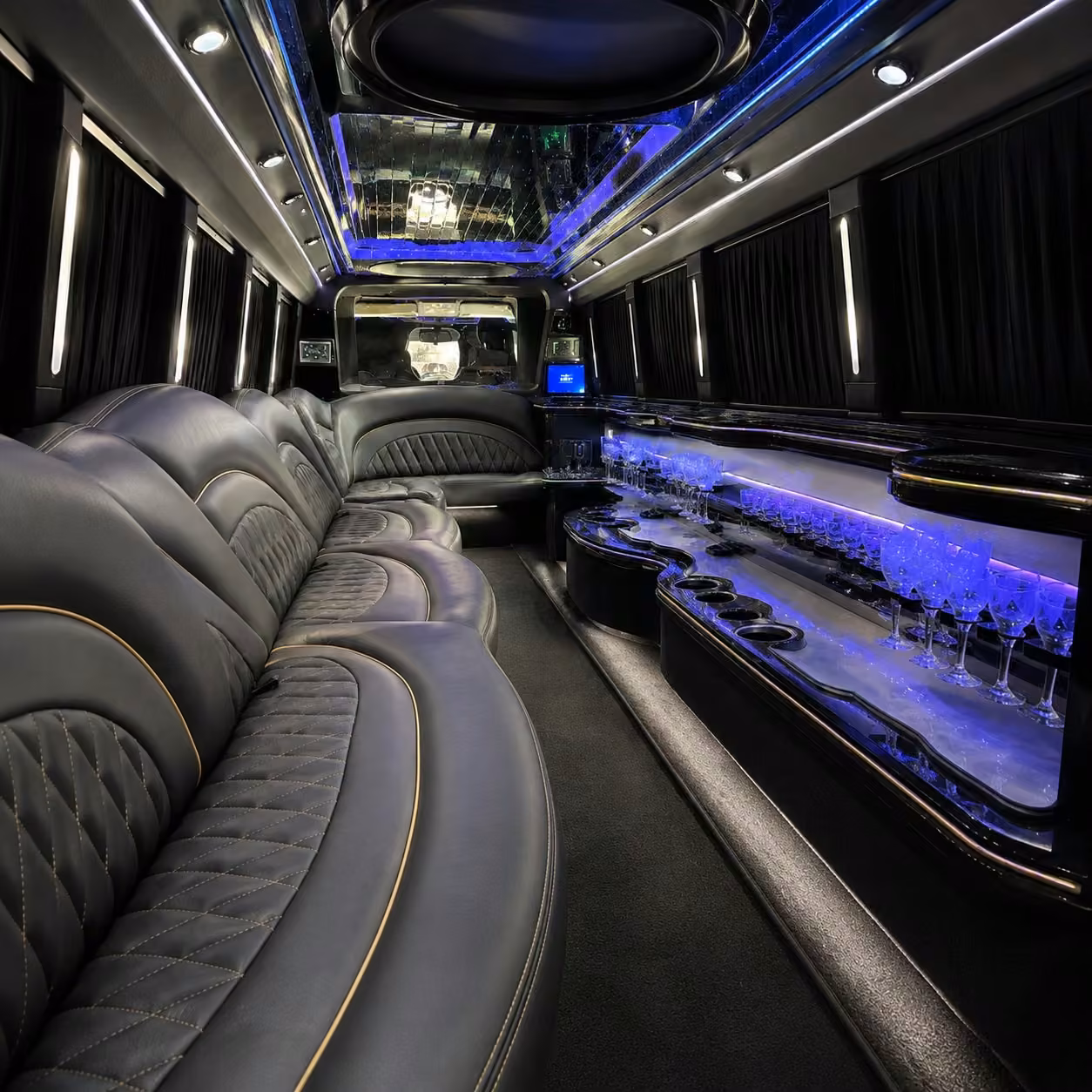 chrysler 300 limo interior