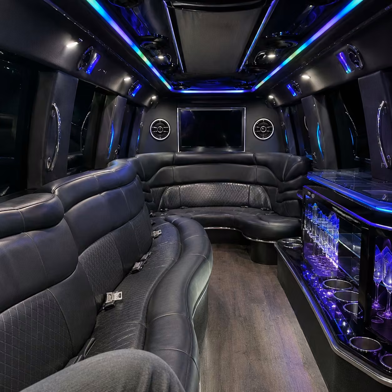 hummer limo interior