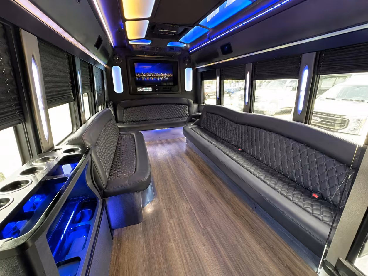 orlando party bus interior